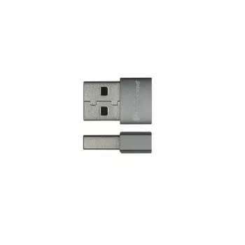USB-sukupuolenmuunnin Alcasa USB-AD203-5 USB-A-USB-C harmaa