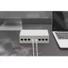 Patch-paneeli DIGITUS Desktop modulaarinen tyhjä, suojattu, 8 porttia, teräs, harmaa, seinäasennus