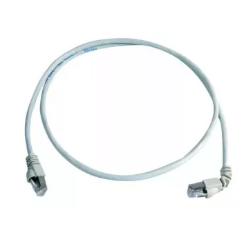 Verkkokaapeli Telegärtner Cat.7 MP8 FS 600 LSZH 1,0 m 1x90 asteen kulma harmaa
