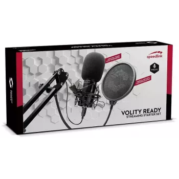 Studiomikrofoni SPEEDLINK Volity Ready musta