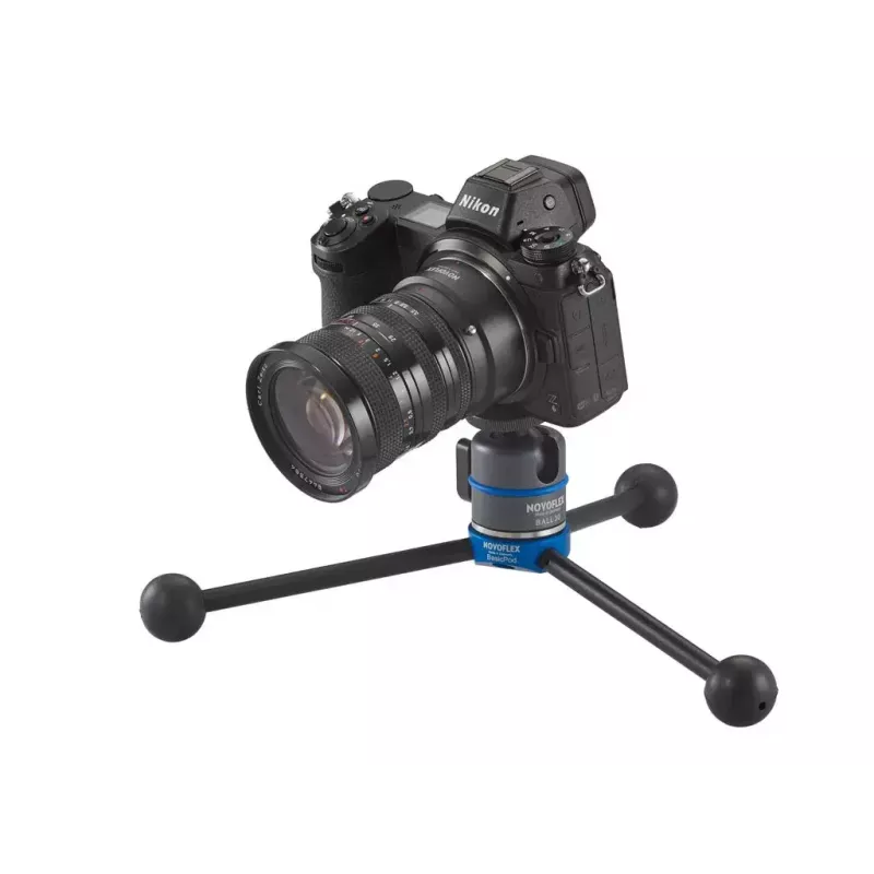 Jalusta Novoflex BasicPod Mini digitaali-/filmikameroille musta sininen