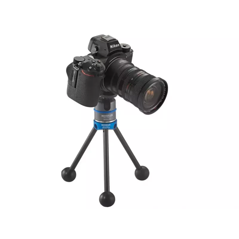 Jalusta Novoflex BasicPod Mini digitaali-/filmikameroille musta sininen
