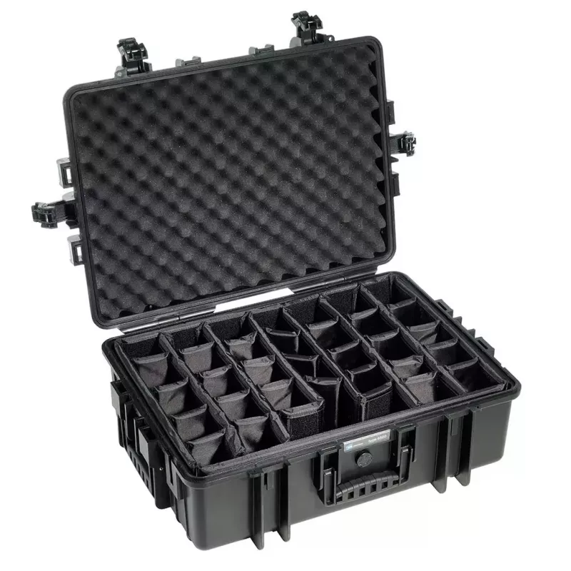 B&W Cases Type 6500 salkku Classic Case musta polypropeeni