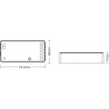 LED-ohjain MiBoxer FUT037Z+ 3in1 RGBW Zigbee 3.0