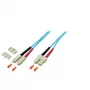 Kuitukaapeli EFB Elektronik O7413.20 20 m SC turkoosi