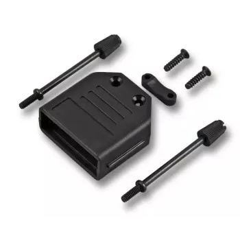 EFB Elektronik Flip-Top D-Sub -suojus, 15-pin, musta
