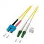 Kuitukaapeli EFB Elektronik O0383.2 2 m LC SC keltainen