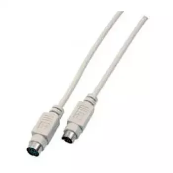 EFB Elektronik EK323.2 PS/2-jatkokaapeli, 2 m, uros/naaras, beige