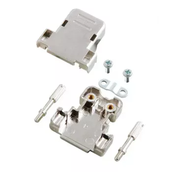 EFB Elektronik E-DH15 metalloitu D-Sub-kuori, 15-pin, hopea