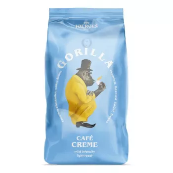 Kahvipavut Gorilla Joerges Café Creme 1 kg – vaalea paahto, kokonainen papu