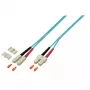 EFB Elektronik O0318.10 Duplex kuitu-patch-kaapeli, SC-SC, OM4 50/125 µm, LSZH, 10 m, violetti