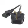 EFB Elektronik EK500.5 virtakaapeli, UK BS 1363A - C13, 5 m, musta