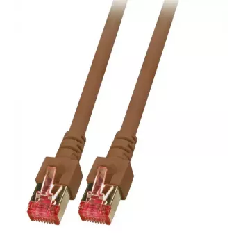 EFB Elektronik K5517.0,15 RJ-45 Cat6 S/FTP patch-kaapeli, 0,15 m, ruskea