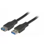 USB-kaapeli EFB Elektronik K5237.1 USB 3.2 Gen 1 1 m musta