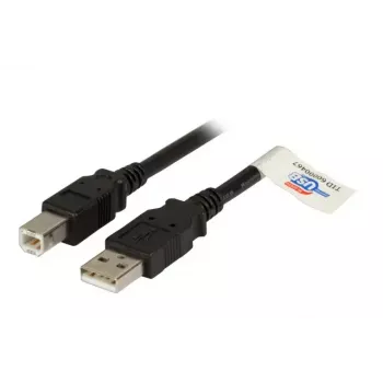 USB 2.0 -datakaapeli EFB Elektronik K5256SW.1,5 — USB A - USB B, 1,5 m, musta