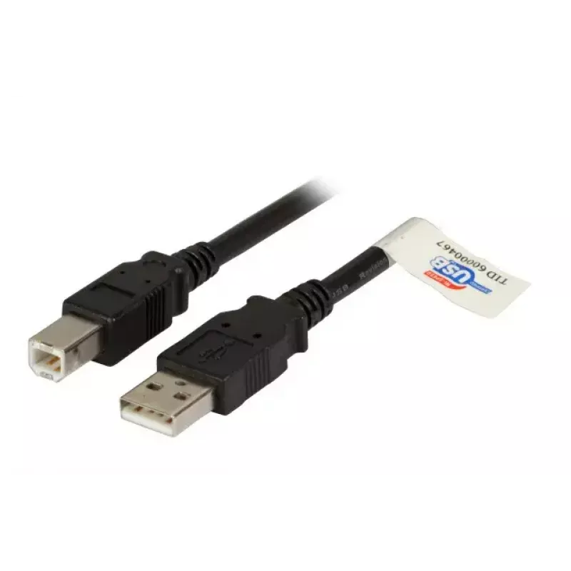 USB 2.0 -datakaapeli EFB Elektronik K5256SW.1,5 — USB A - USB B, 1,5 m, musta