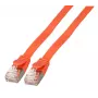 Verkkokaapeli EFB Elektronik K5545RT.1 RJ-45 Cat6a 1 m punainen
