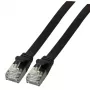 Verkkokaapeli EFB Elektronik K5545SW.1 RJ-45 Cat6a 1 m musta