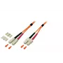 Kuitukaapeli EFB Elektronik O6413.25 — OM2 50 µm, SC–SC, 25 m, täysduplex, oranssi