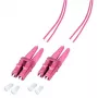 Kuitu-kaapeli EFB Elektronik O0319.3-1.2 3 m 2x LC violetti
