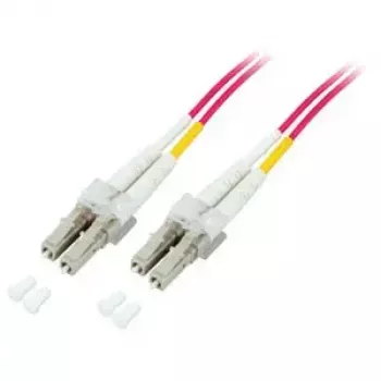 EFB Elektronik O0319.0,5OM5 Duplex kuitu-patch-kaapeli, LC-LC, OM5 50/125 µm, LSZH, 0,5 m, limetinvihreä