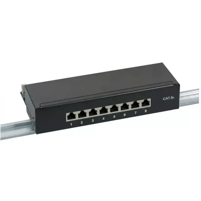 Patch-paneeli EFB Elektronik 37737SW.8 RJ-45 10000 Mbit/s musta 1U