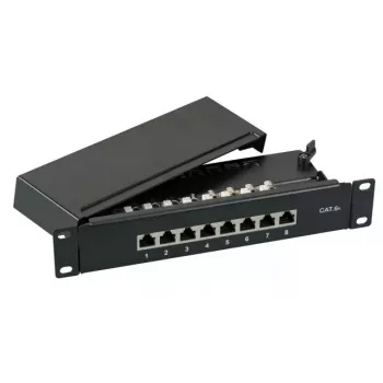 Patch-paneeli EFB Elektronik 37737SW.8 RJ-45 10000 Mbit/s musta 1U
