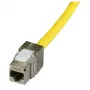 Keystone-moduuli EFB Elektronik E-20092 litteä hopea RJ-45