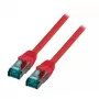 Verkkokkaapeli EFB Elektronik MK6001.40R RJ-45 Cat6a 40 m punainen