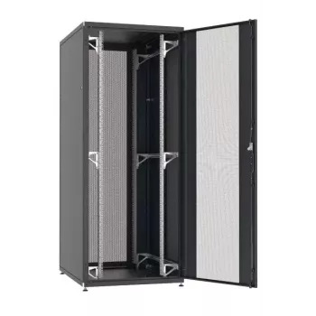 EFB Elektronik PRO 42U 19" palvelinkaappi, 800x1000 mm, rei'itetty etu- ja takaovi, vaaleanharmaa RAL 7035