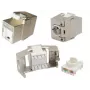 Keystone-moduuli EFB Elektronik E-20093, matala rakenne, hopea, RJ-45-liitäntä