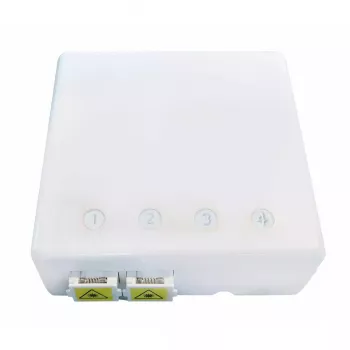 Verkkoliitäntärasia EFB Elektronik FTTH-BOX-IN-6, muovikotelo, 80×80×28 mm, valkoinen