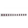 Kytkentäpaneelin lisävaruste EFB Elektronik SB-FP-12SC-D-V-OS2 — 1HE räkkiasennus, 432×13×43,5 mm, harmaa