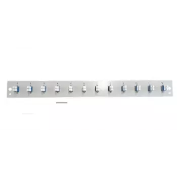 EFB Elektronik SB-FP-12SC-S-OM4 etulevy, jossa 12 LC Duplex -liitintä OM4, harmaa, 1U