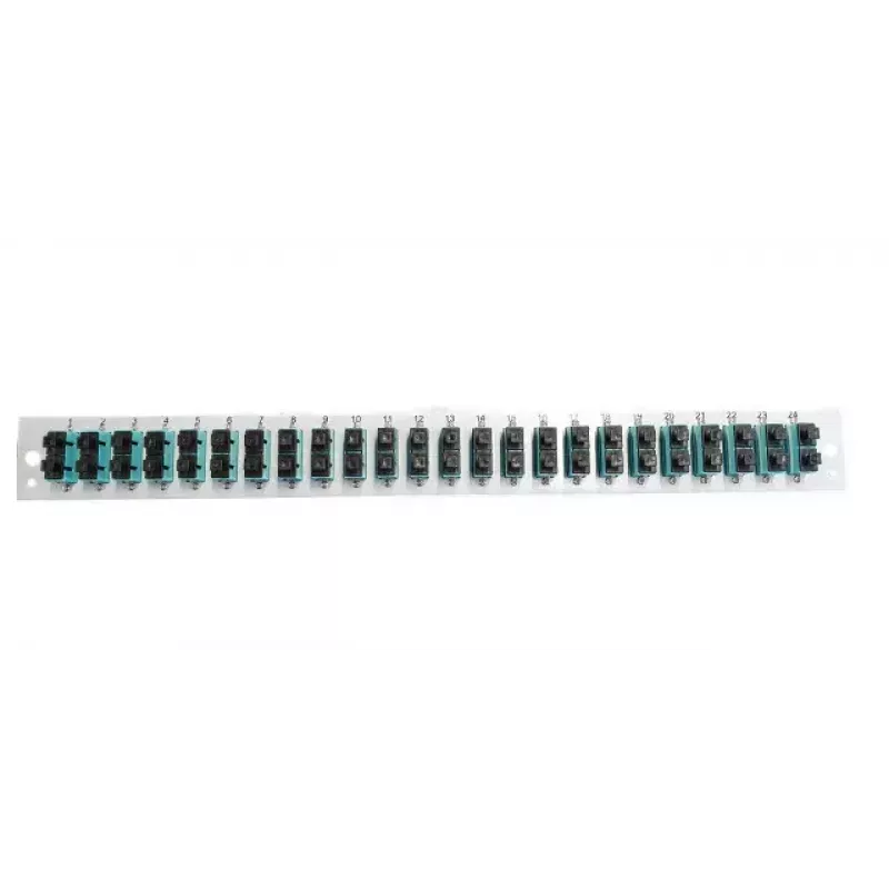 Kytkentäpaneelin lisävaruste EFB Elektronik SB-FP-24SC-D-V-OM4 — 1HE räkkiasennus, 432×13×43,5 mm, harmaa