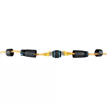 RJ45 Cat.6 IP68 -adapteri EFB Elektronik malli IP68DFKRJ45WP – vesitiivis Ethernet-liitin