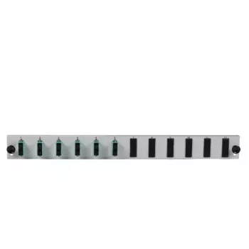 Patchpanel-tarvike EFB Elektronik SB-FP-6SC-D-V-OM3, 1U räkkiasennus, 432×13×43,5 mm, harmaa
