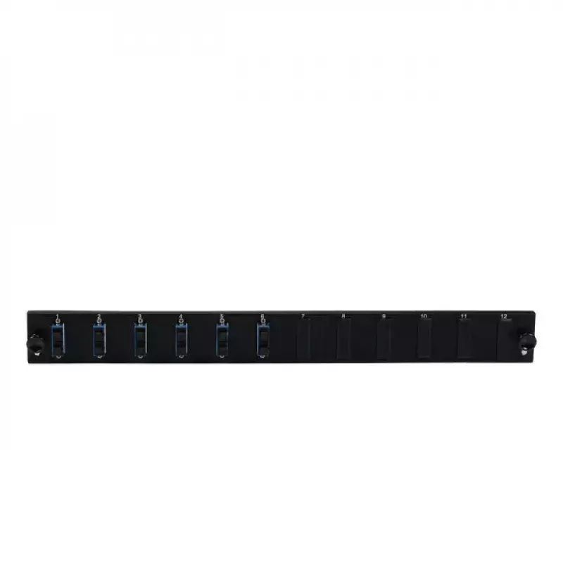 Patchpanel-tarvike EFB Elektronik SB-FP-6SC-D-V-OM4 — räkkiasennus 1U, 432×13×43,5 mm, harmaa