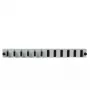Kytkentäpaneelin lisävaruste EFB Elektronik SB-FP-6SC-D-V-OS2 — 1HE räkki, 432×13×43,5 mm, harmaa