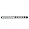 EFB Elektronik SB-FP-6SC-S-OM3 12-porttinen etupaneeli 6 LC Duplex -liittimellä OM3, harmaa, 1U