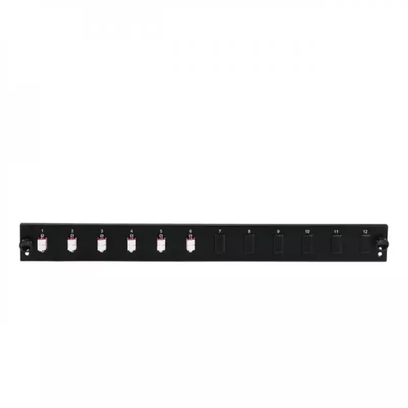 Patchpanel-tarvike EFB Elektronik SB-FP-6SC-S-OS2 — 1U räkkiasennus, 432×13×43,5 mm, harmaa