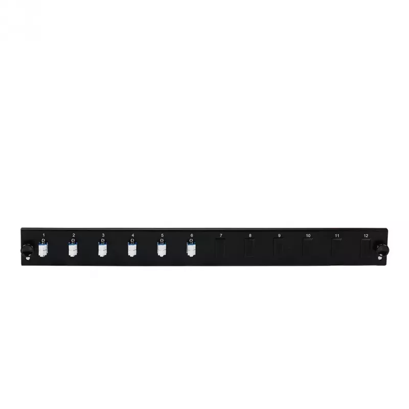 Patchpanel-tarvike EFB Elektronik SB-FP-6SC-S-OS2 — 1U räkkiasennus, 432×13×43,5 mm, harmaa