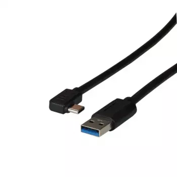 USB-A–USB-C-kaapeli EFB Elektronik EBUSBC-USBC5GAK.1 — 1 m, USB 3.2 Gen 1 (5 Gbit/s), musta