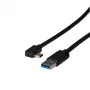 USB-A–USB-C-kaapeli EFB Elektronik EBUSBC-USBC5GAK.1 — 1 m, USB 3.2 Gen 1 (5 Gbit/s), musta