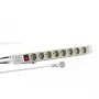 Sähkönjakotukki EFB Elektronik EK631DE.2GR — 2 m kaapeli, 8 CEE-pistorasiaa, sisäkäyttöön, harmaa