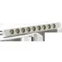 EFB Elektronik EK631DE.1GR 19 tuuman 1U jakorasia, 9x CEE 7/3, alumiiniprofiili, harmaa