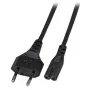 Virtajohto EFB Elektronik Euro-C7, 180° kulma, musta, 5 m, 2×0,75 mm²