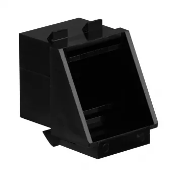 Kytkentäpaneelin lisävaruste EFB Elektronik 38018.4-100, musta polyuretaani, leveys 16,5 mm, syvyys 18,1 mm