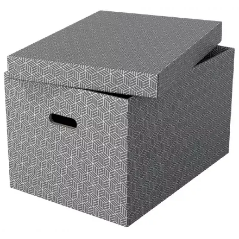Säilytyslaatikko ESSELTE 628287 suorakaide kartonki harmaa 355×510×305 mm