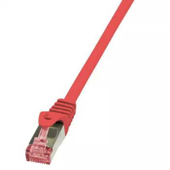 Verkkokaapeli LogiLink 0,25 m punainen RJ-45 Cat6 S/FTP